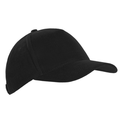 Бейсболка STAN 5 клиньев хлопок 280, 03 (Чёрный)