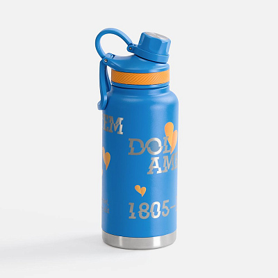 Термобутылка Fujisan XL, синяя