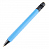 N5 soft, ручка шариковая, голубой/черный, пластик,soft-touch, подставка для смартфона - Фото 1