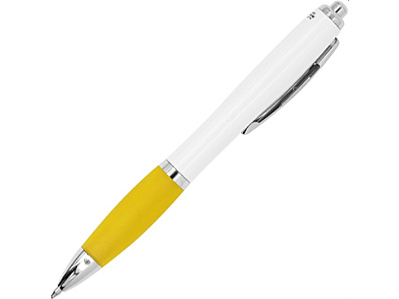 Ручка пластиковая шариковая с антибактериальным покрытием CARREL (Желтый)