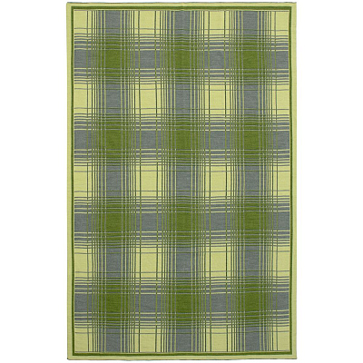 Плед Duotone, зеленый с белым