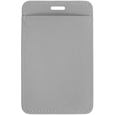 Чехол для пропуска Shall Simple, серый