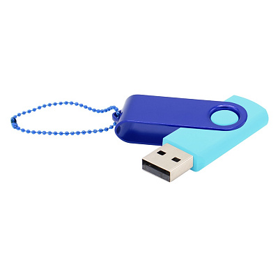 Флешка Designer To Go 2.0 USB 16Gb  (Бирюзовый/Синий)