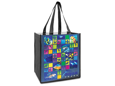 Сумка из нетканого материала PET с возможностью полноцветной печати (Чёрный)