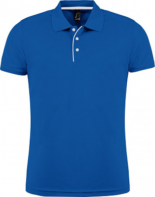 Рубашка поло мужская Performer Men 180 ярко-синяя (Синий)