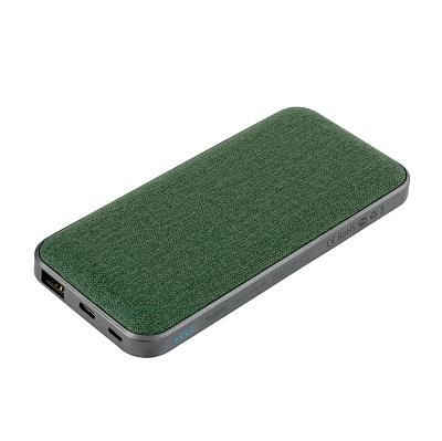Внешний аккумулятор Твид PB (Tweed PB) 10000 mAh, зеленый