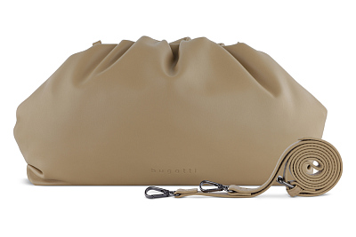 Сумка-пауч женская маленькая BUGATTI Mila, песочная, полиуретан, 34 x 6 x 21 см