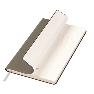 Ежедневник Spark недатированный, серый (без упаковки, без стикера) (Серый, бежевый)