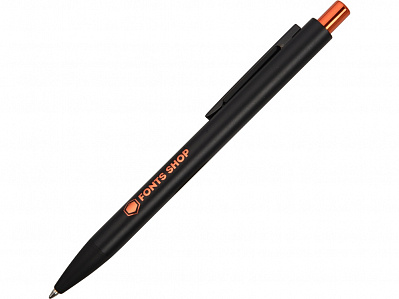 Ручка металлическая шариковая Blaze (Черный/оранжевый)