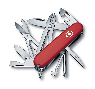 Нож перочинный VICTORINOX Deluxe Tinker, 91 мм, 17 функций, красный