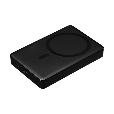 Внешний аккумулятор Atlantis PD Plus 10000mAh с функцией беспроводной зарядки 15W  (Черный)