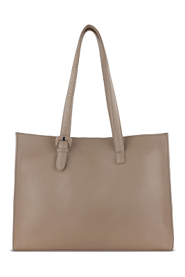 Бизнес-сумка женская наплечная BUGATTI Luna, пудровая, полиуретан, 40,5 x 14 x 30,5 см