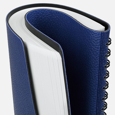 Ежедневник Strep Front на заказ, недатированный, темно-синий