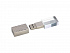 USB 2.0- флешка на 2 Гб кристалл в металле - Фото 2