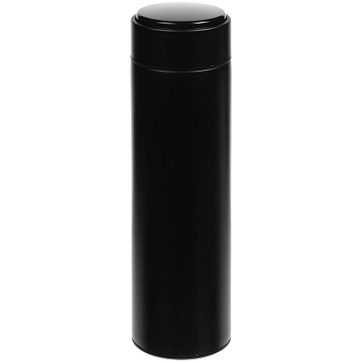 Смарт-бутылка с заменяемой батарейкой Long Therm, черная (Чёрный)