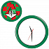 Часы настенные "ПРОМО" разборные ; зеленый,  D28,5 см; пластик - Фото 1