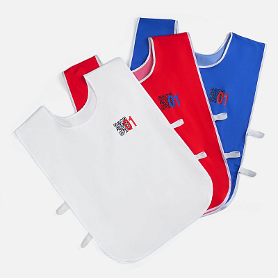 Манишка Member, синяя с белым