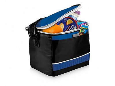 Спортивная сумка-холодильник Levi (Черный/ярко-синий)