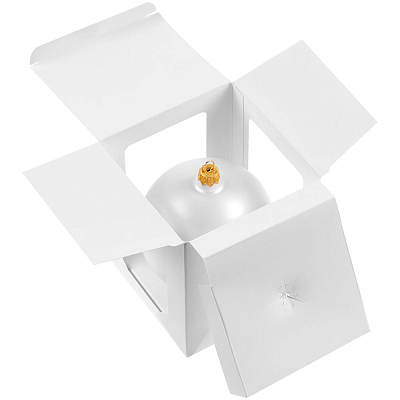 Елочный шар Gala Matt в коробке, 6 см, белый