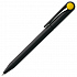 Ручка шариковая Prodir DS1 TMM Dot, черная с желтым - Фото 2