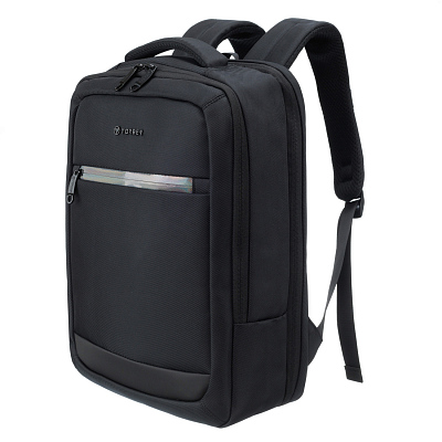 Рюкзак TORBER VOYAGE с отделением для ноутбука 17'', черный, полиэстер 900D, 31х17х44 см, 18 л