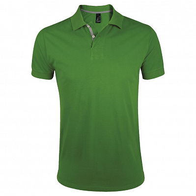 Рубашка поло мужская Portland Men 200 зеленая (Зеленый)