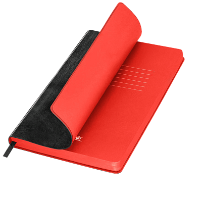 Ежедневник Ривер Сайд (River side) недатированный, черный/красный (без упаковки, без стикера) (Черный, красный, бежевый)