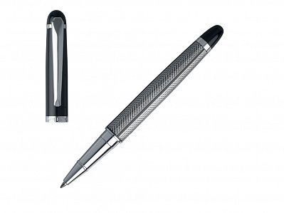 Ручка-роллер Alesso Navy (Черный/серебристый)