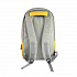 Рюкзак "Beam", серый/желтый, 44х30х10 см, ткань верха: 100% полиамид, подкладка: 100% полиэстер - Фото 5