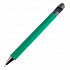 N5 soft,  ручка шариковая, зеленый/черный, пластик,soft-touch, подставка для смартфона - Фото 1