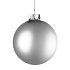 Елочный шар Finery Matt, 10 см, матовый серебристый - Фото 2