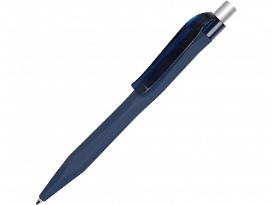 Ручка пластиковая шариковая Prodir QS 20 PRT Z софт-тач (Синий/серебристый)