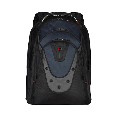 Рюкзак WENGER Ibex 17", черный/синий, полиэстер/ПВХ, 37 x 26 x 47 см, 23 л