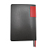 Ежедневник A5 недатированный Molfetta в мягком переплёте, серо-красный - Фото 5