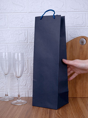 Пакет под бутылку Vindemia  (Синий)