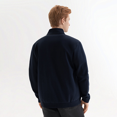 Толстовка на молнии Астин (Astin) темно-синяя