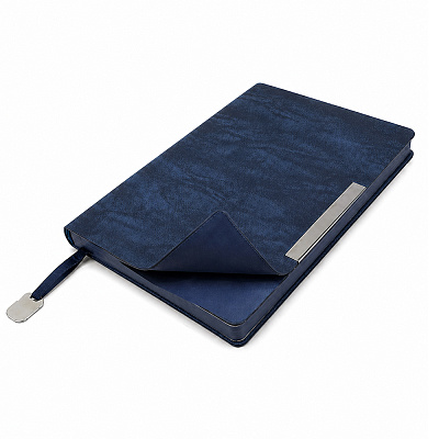 Ежедневник A5 недатированный La Fodera в мягком переплёте  (Тёмно-синий)