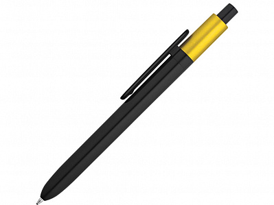 Ручка пластиковая шариковая KIWU METALLIC (Желтый)