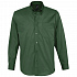 Рубашка мужская с длинным рукавом Bel Air, темно-зеленая - Фото 1