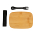 Ланч-бокс из нержавеющей стали с бамбуковой крышкой и столовым прибором - Фото 7