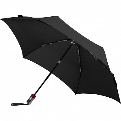 Зонт складной TS220 с безопасным механизмом  (Черный)