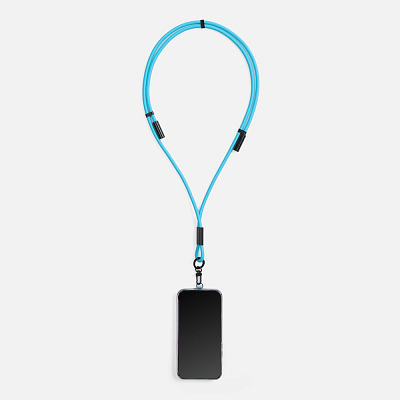 Кабель-ланьярд energyFlex Power Delivery 60 Вт, голубой