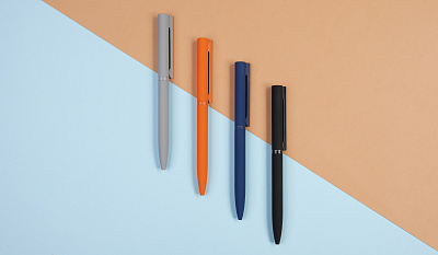 Ручка шариковая "Sirius", покрытие soft touch, оранжевый