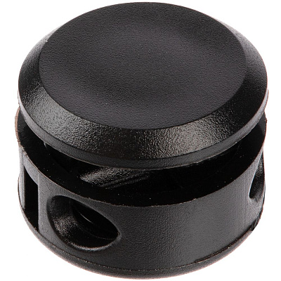 Двойной фиксатор для шнура Brogy, черный (Чёрный)