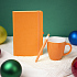 Подарочный набор HAPPINESS: блокнот, ручка, кружка, оранжевый - Фото 1