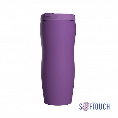 Термостакан "Монтана" 400 мл, покрытие soft touch  (Фиолетовый)