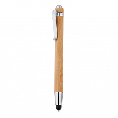 Ручка-стилус из бамбука (Коричневый;)