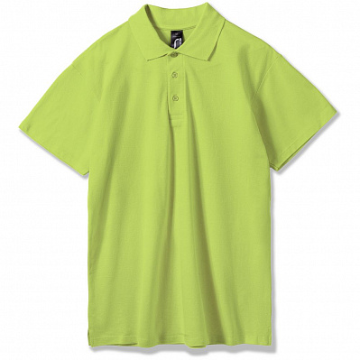 Рубашка поло мужская Summer 170  (Зеленое яблоко)