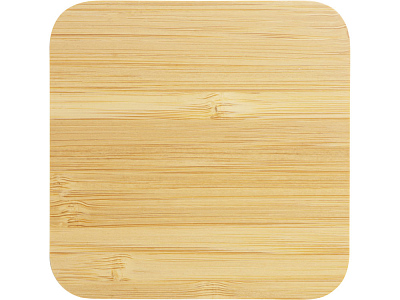 USB-хаб с беспроводной зарядкой из бамбука Plato, 5 Вт