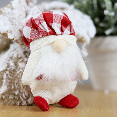 Новогоднее украшение рождественские гномы Виллен, красный 